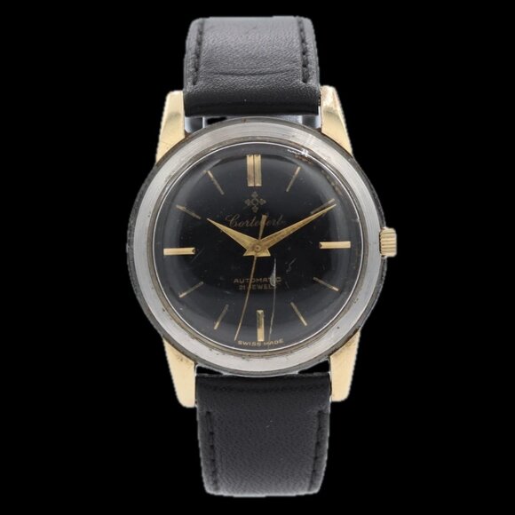 Vintage 34.5mm Cortebert 21j Men's Automatic Wristwatch 700 Stainless Steel - Picture 1 of 7
